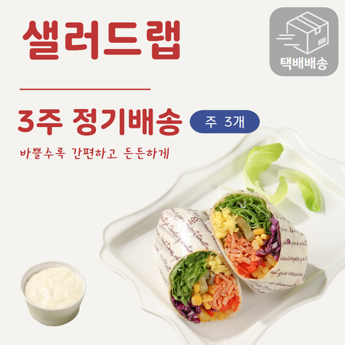 [샐러드랩 정기배송] [택배배송] 3주 정기배송 (주3개)